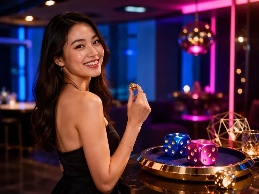 Người dùng tìm hiểu nền tảng dice party game cao cấp qua giao diện số trực quan