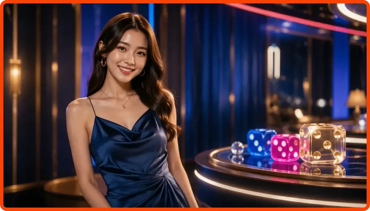 Người dùng tìm hiểu nền tảng dice party game cao cấp qua giao diện số trực quan