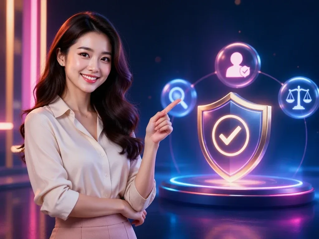 Minh họa tiêu chí đánh giá nền tảng Nổ hũ đáng tin cậy với bảo mật và giấy phép minh bạch