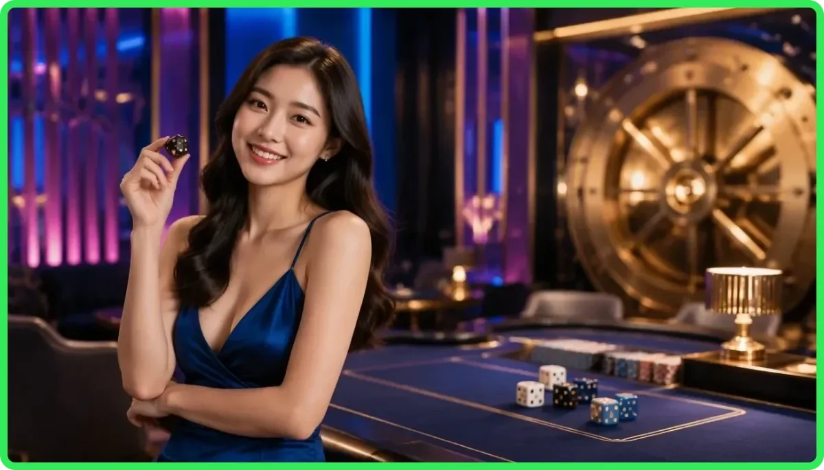 Minh họa ba viên xúc xắc và hai vùng kết quả cho phần giải thích tài xỉu là gì